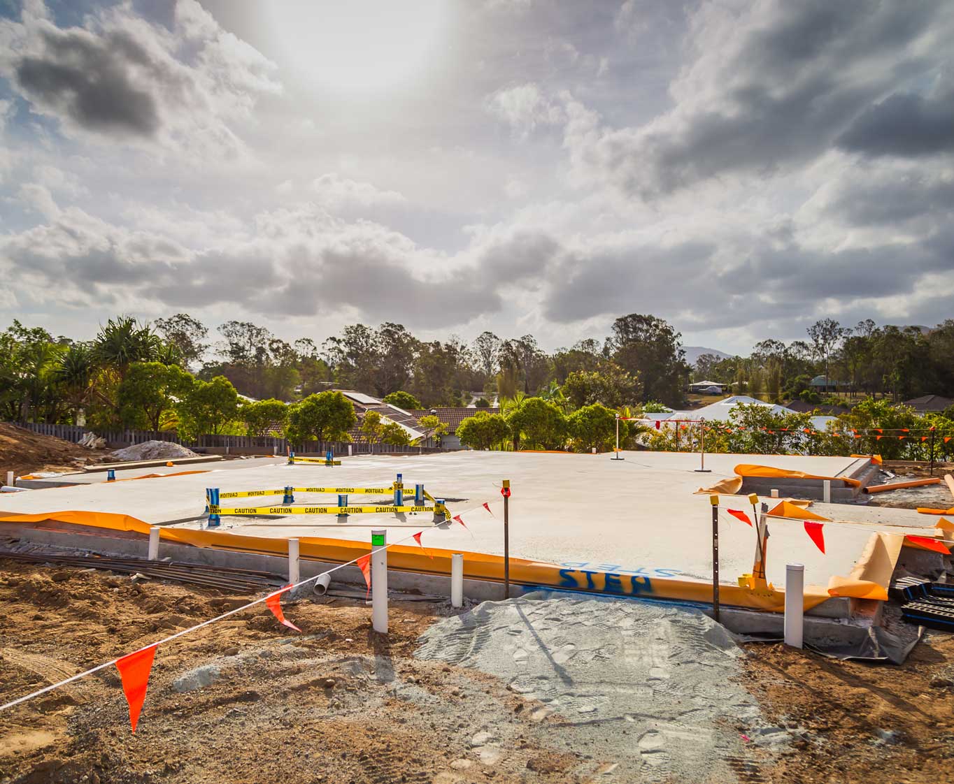 slab down construction