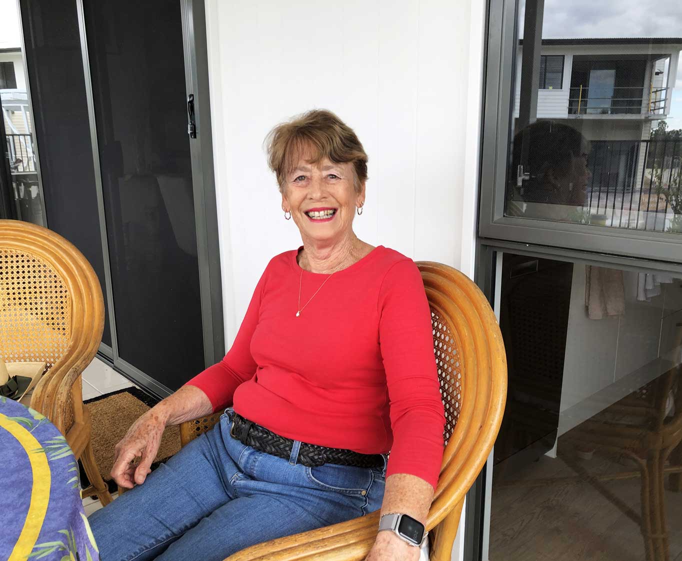 lady sitting in chair