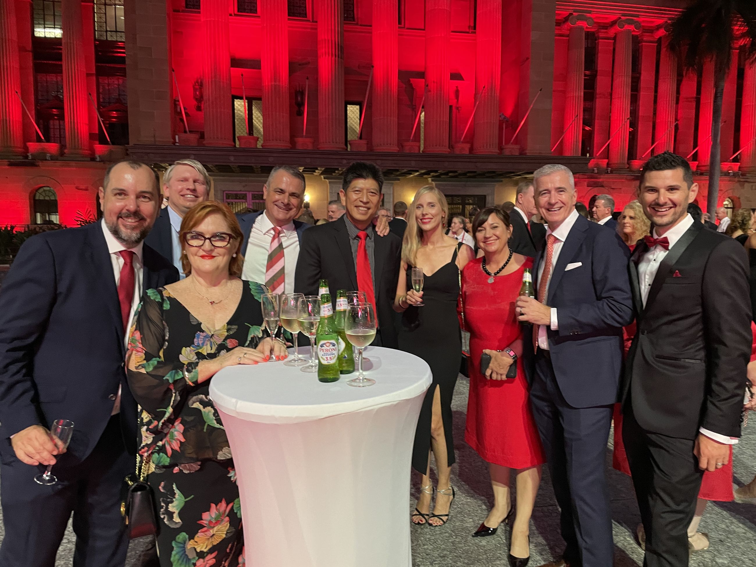 Staff from Reside at the 18th annual “Dance for Daniel” fundraising event at Brisbane City Hall.