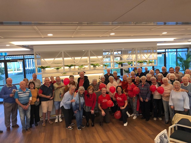 Samford Grove group residents at a Friday fundraiser.